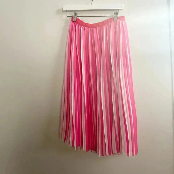 J.crew pleated neon pink skirt 00 - Picture 1 of 4